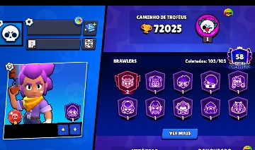 Conta Brawl Stars 2019 Troféus Muitas Hipers.[Tudo Sobre Na Descrição]