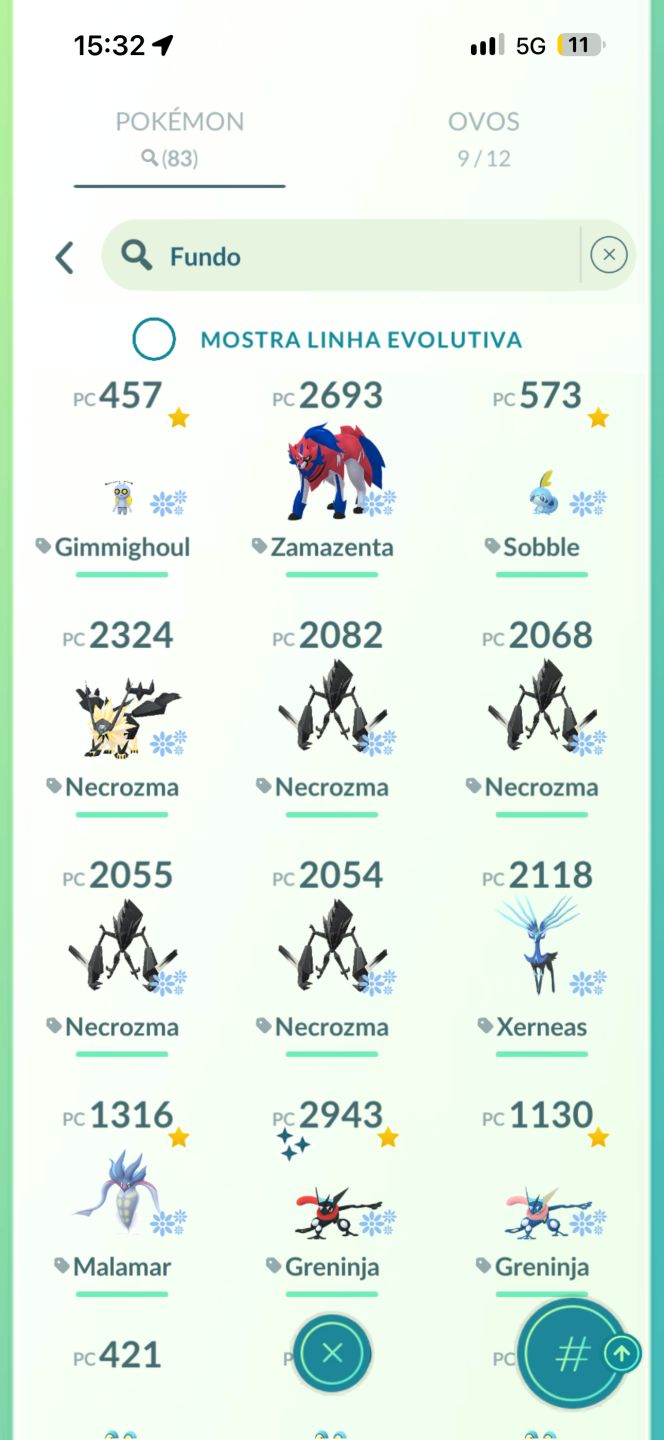 Conta Endgame Pokemon go LvL73 220milhoes de Xp