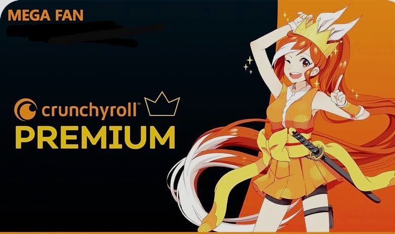 Crunchyroll Premium Tela privada ou compartilhada