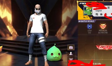 CONTA DE FREEFIRE RARA COM SAITAMA!