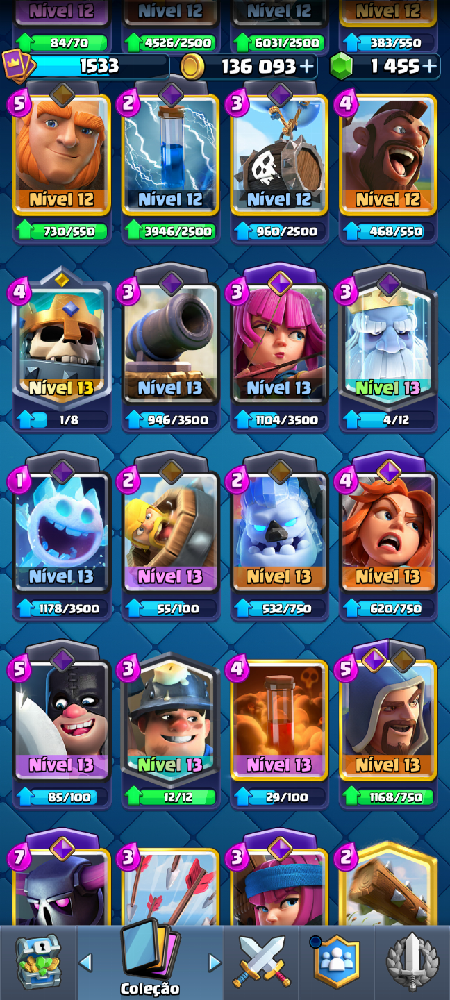 CLASH ROYALE- 9.7k+ TROFÉUS-Arena 24- 12 EVOS CARTAS NÍVEL 15/14/13/12/11
