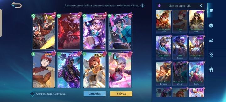 Mobile Legends | 289 Skins | Kof + Collector + Transformers + Sanrio | Raridade