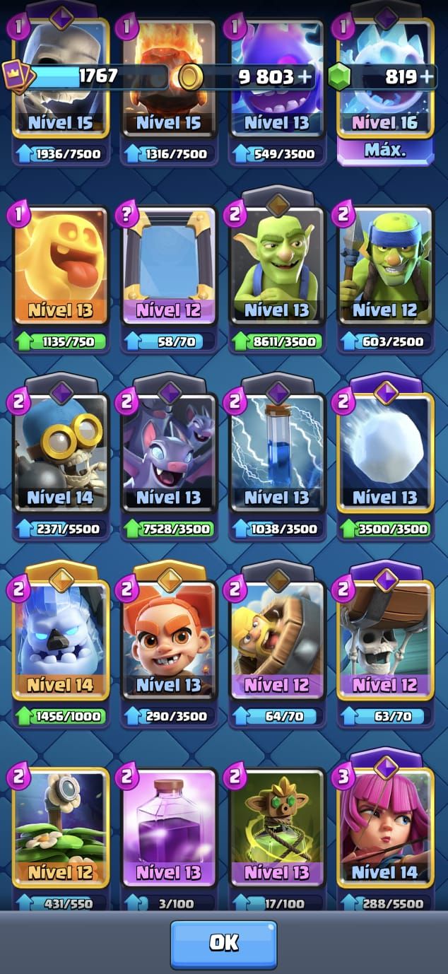 Conta clash royale 14k troféus, nv16 FULL ACESSO