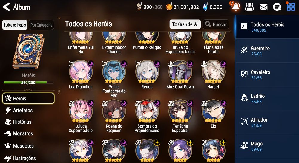 CONTA E7 QUASE TODAS COLLABS
