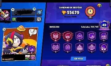 CONTA BRAWL STARS GEMADA COM TODOS OS BUFFIES E BASTANTE SKINS E BRAWLERS UPADOS