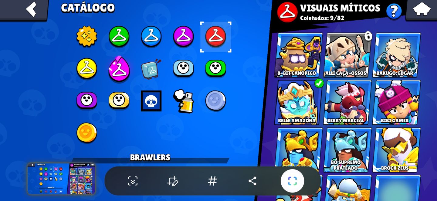 Brawl Stars | Conta com Skin Edgar Noturno