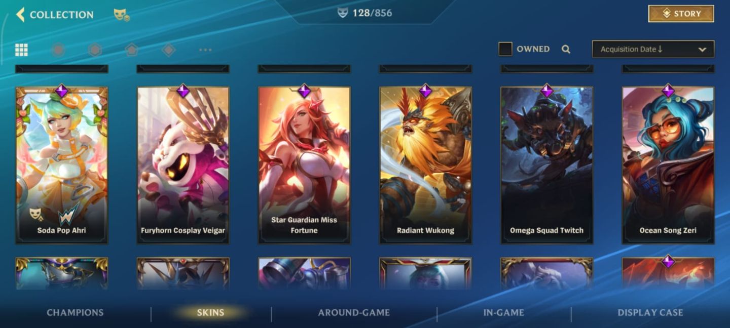 Conta Wild Rift 128 skin