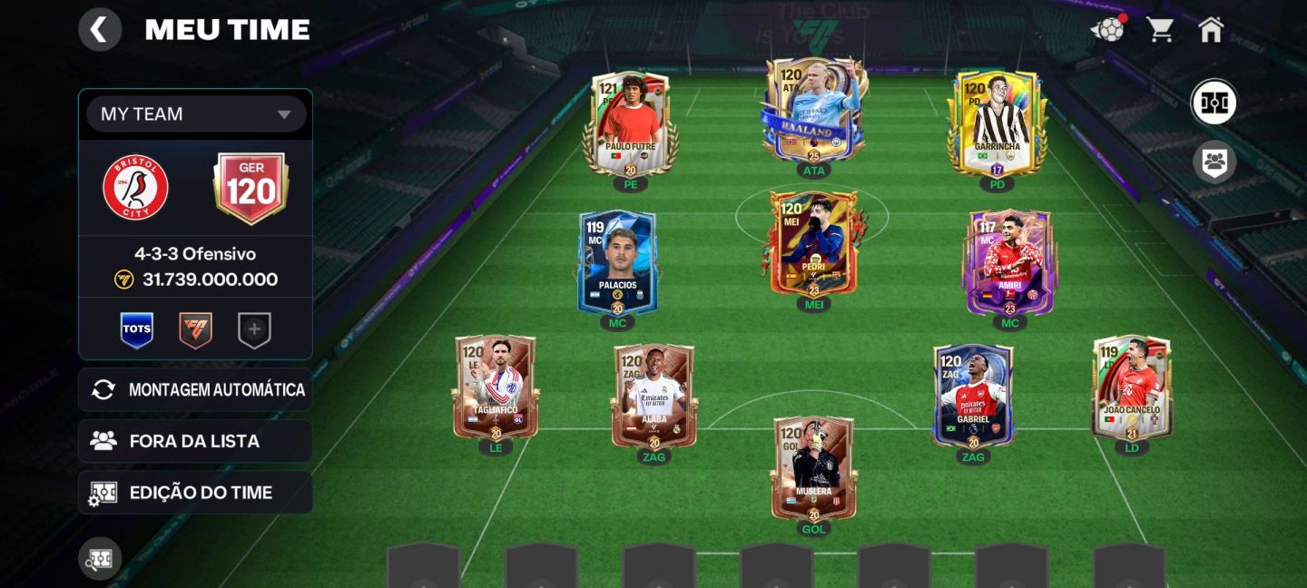 Fc Mobile|conta 120 Ger 170K Joias 371M Coins