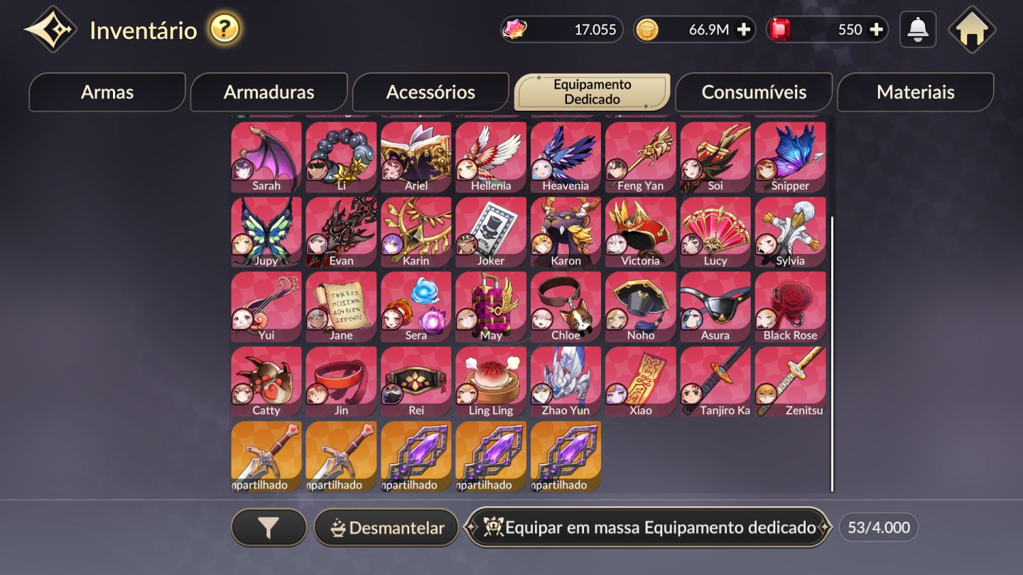 CONTA SEVEN KNIGHTS RE N 64 COM VARIOS COLLABS