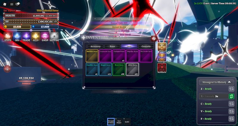 Sailor piece King+Gojo v2+Moon Slayer +Sukuna v2 +kitsune LV MAX Dmge 553%-700%