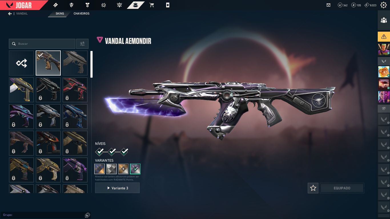 CONTA VALORANT | DONO ORIGINAL | COLEÇÃO DE SKINS