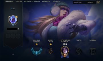 CONTA LEAGUE OF LEGENDS - PLATINA C/ KAI'SA ESTRELA NEGRA
