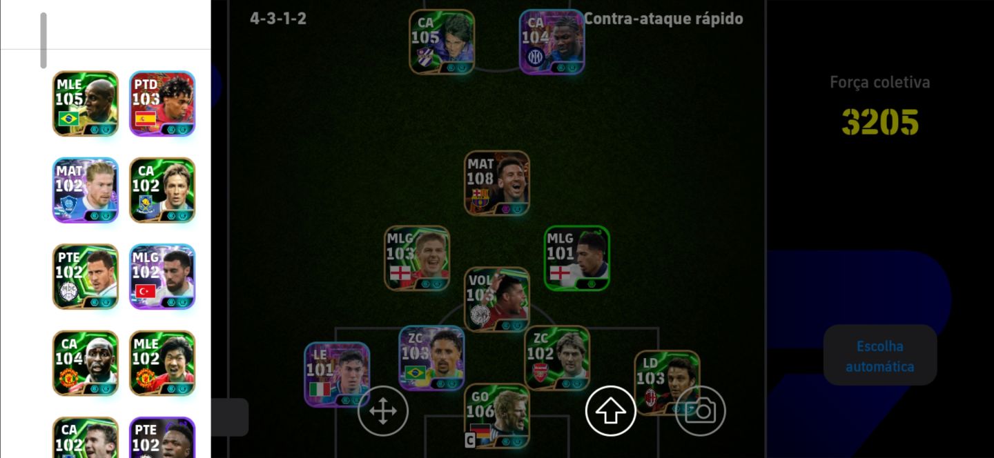 CONTA EFOOTBALL FORÇA COLETIVA 3205 MESSI MSN