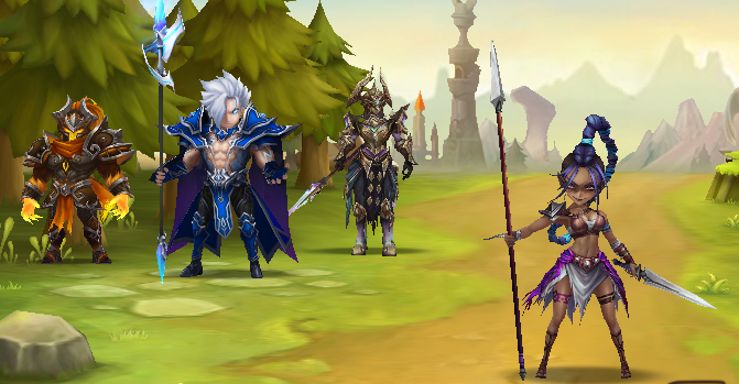 CONTA COM GLADIADORA DARK ( KIARA)