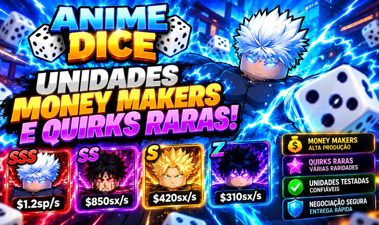 (PROMOÇÃO) Anime Dice Upd8 - Money Makers Meta e Quirks Raras