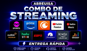 PRIME VIDEO | YOUTUBE/NETFLIX/PARAMOUNT/KINDLE/DEEZER/MUSIC/CANVA/HULU/ESPN