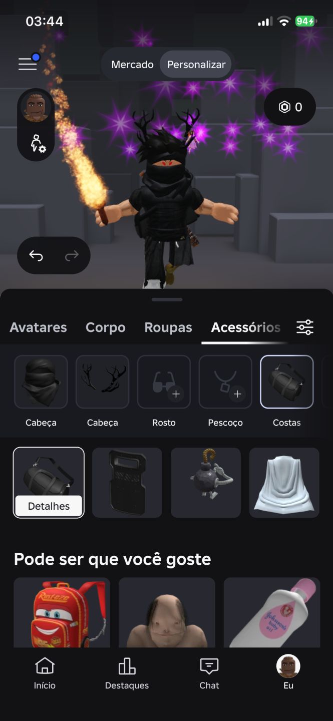 Conta de roblox