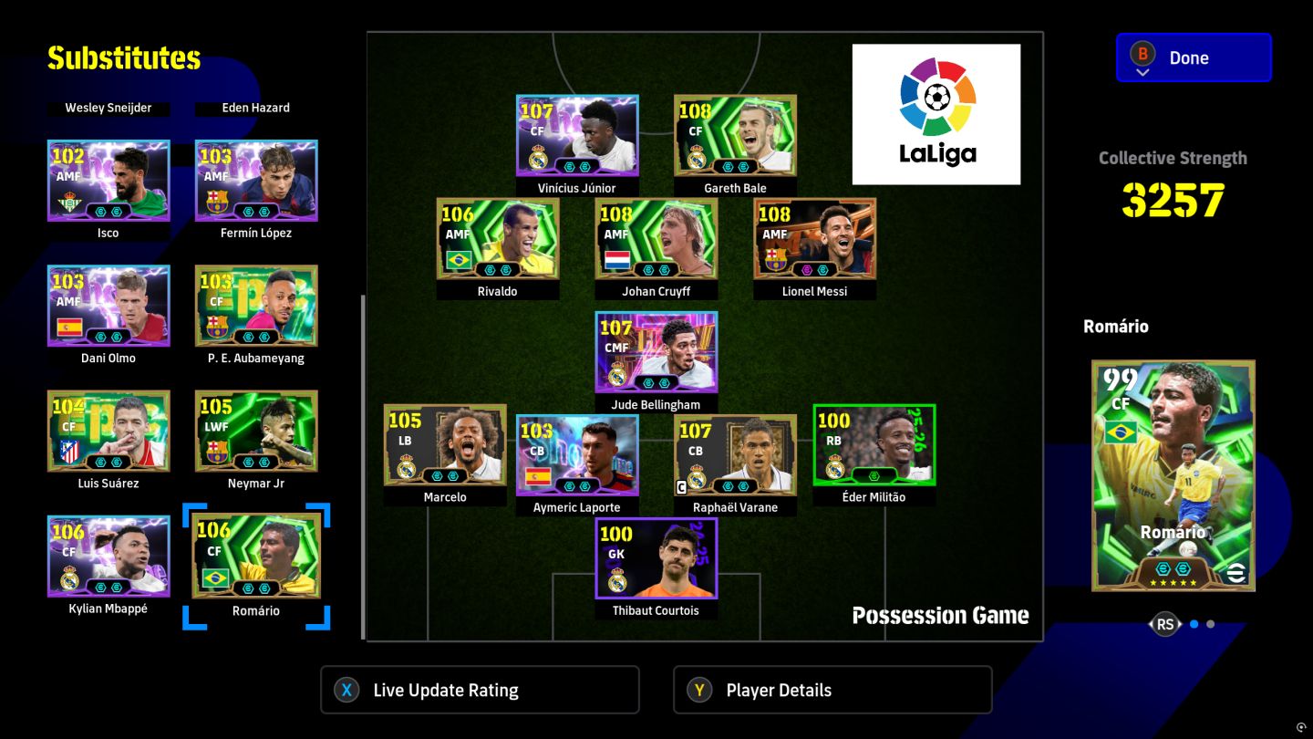 Conta eFootball Xbox / PC Microsoft - 3336 - 8 BigTime + 56 épicos + 35 ShowTime