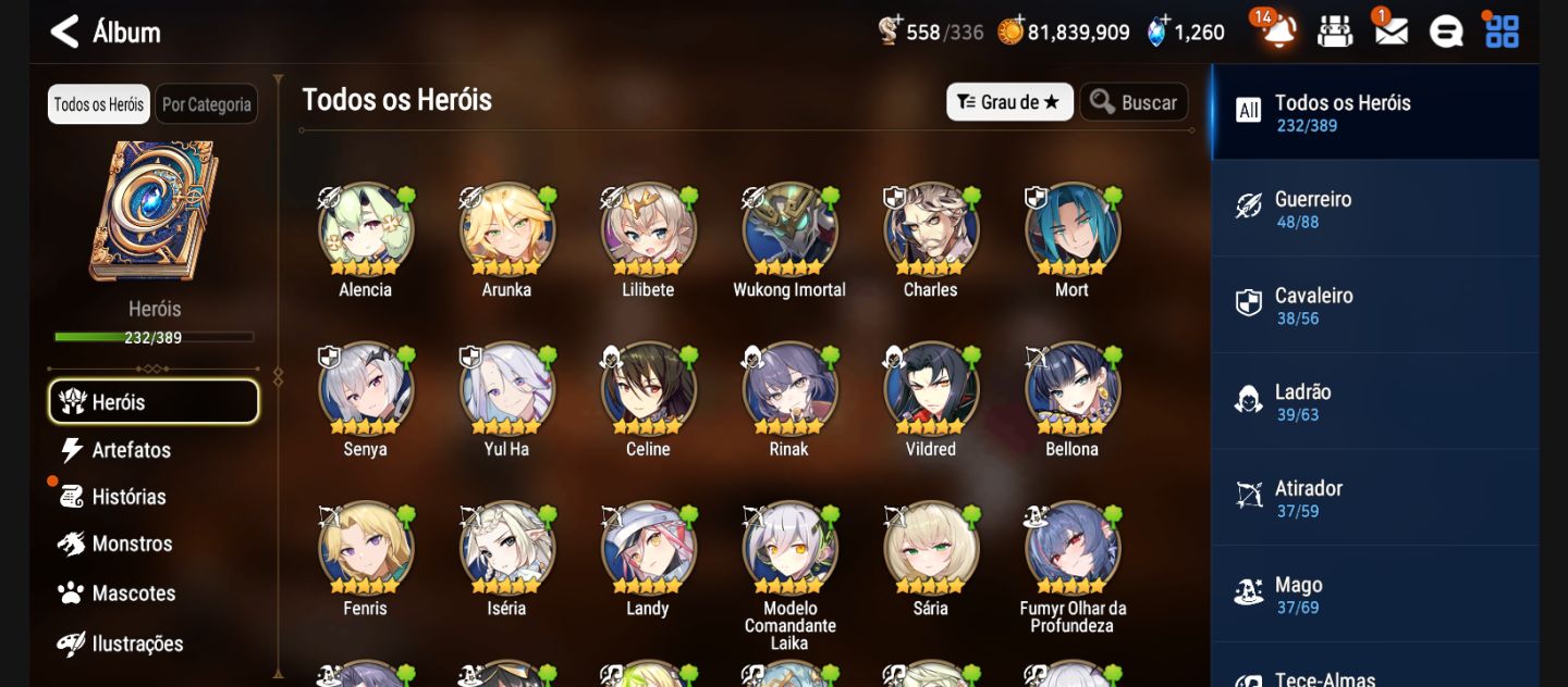 EPIC SEVEN - Conta MID GAME