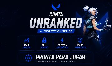 Conta Valorant Lv.20 | Unranked | MMR Zerado | Full Acesso | Entrega Automática
