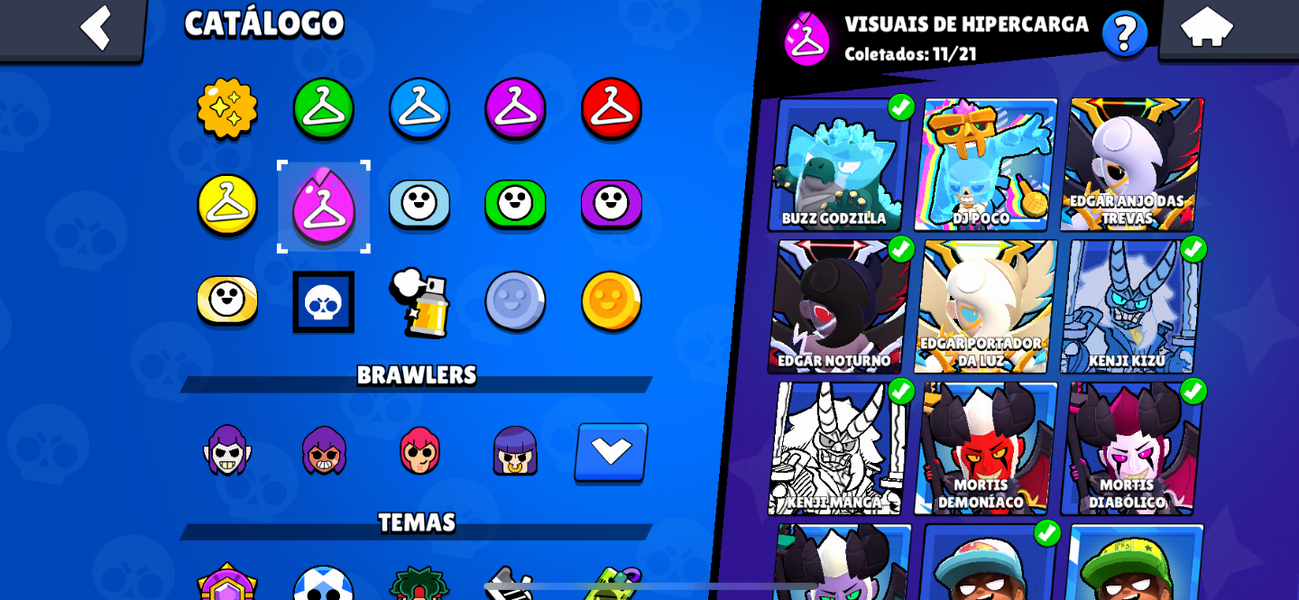CONTA DE BRAWL STARS AVANÇADA 50K DE TROFEUS!