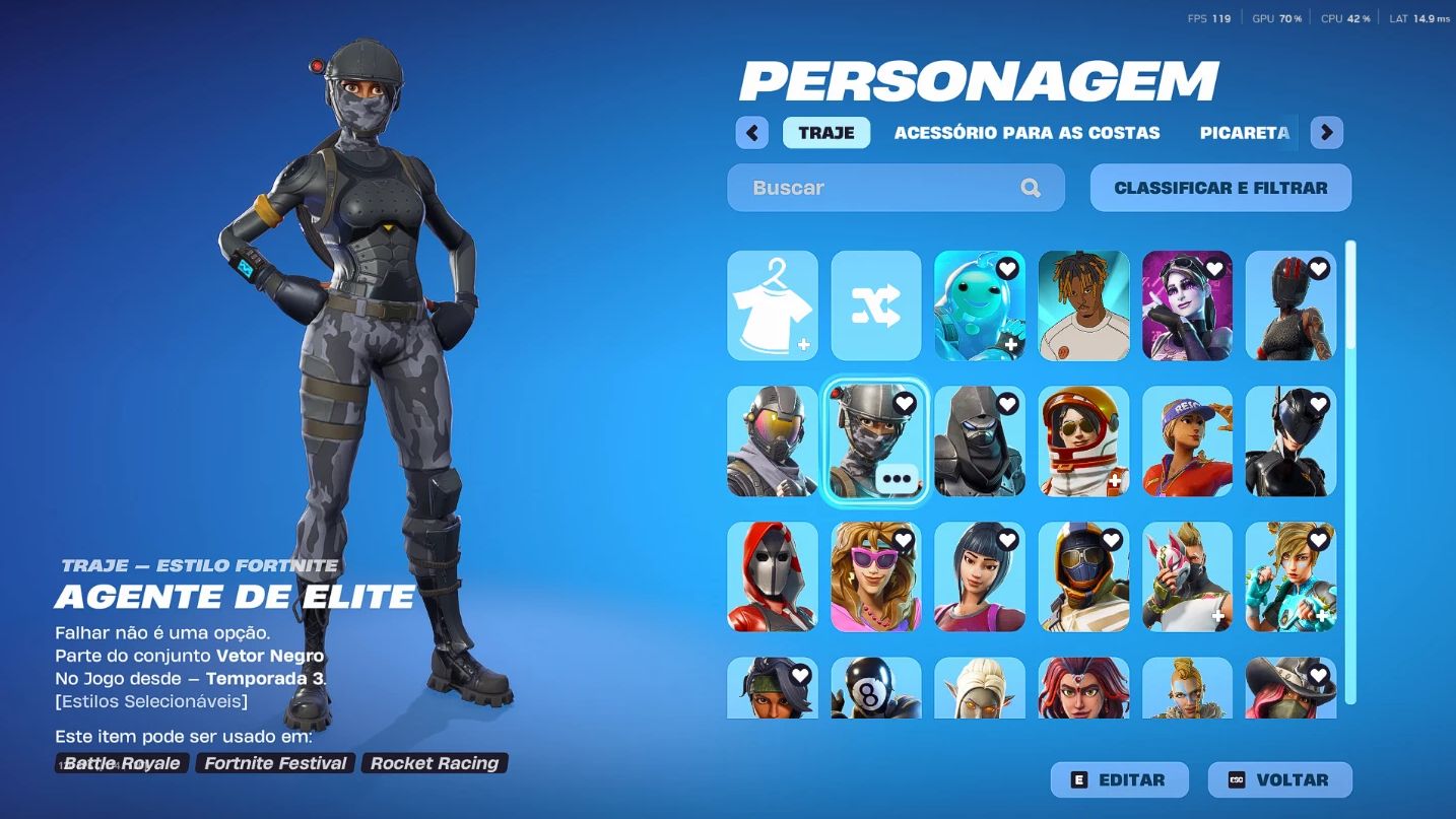CONTA FORTNITE OG 106 SKINS | CAVALEIRO AZUL, CEIFADOR, OMEGA COMPLETA, MINTY