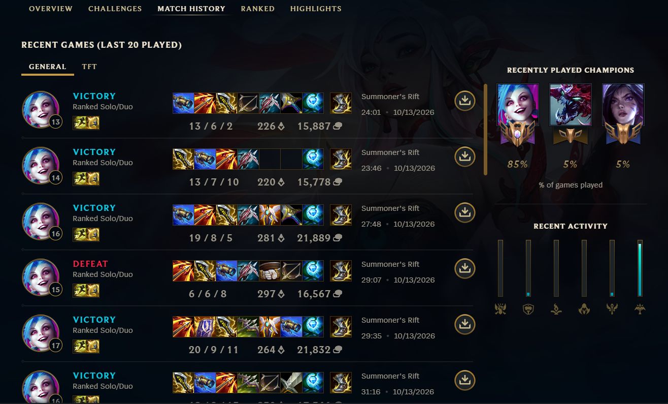 CONTA LOL MASTER 200 PDL | 56%+ WR | 59 SKINS + 10 PARA ATIVAR