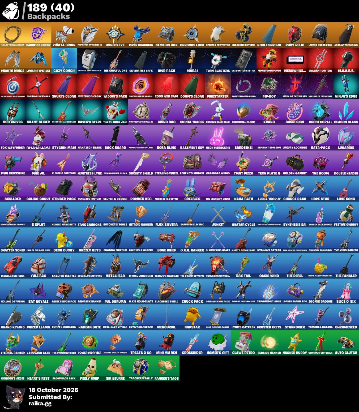 CONTA TRYHARD FORTNITE | 108 SKINS + 647 COSMÉTICOS | LVL 1782 | 113 VITÓRIAS
