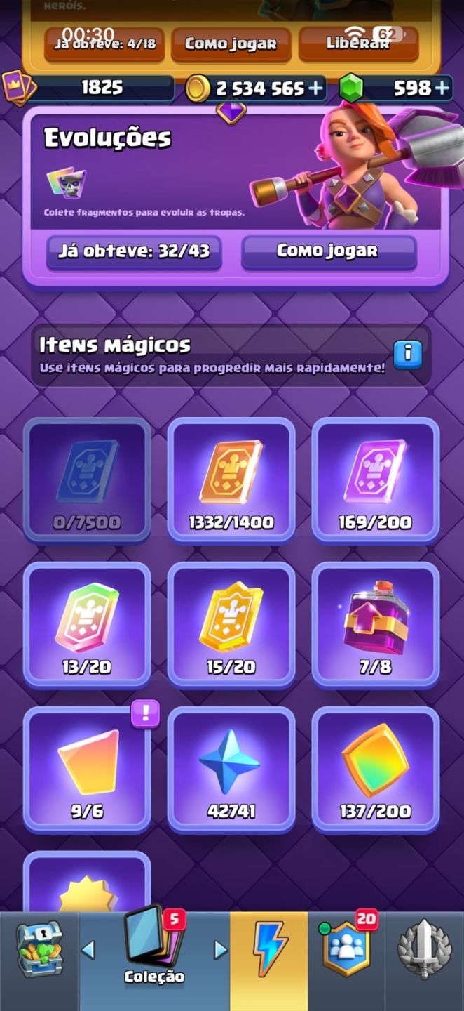 CONTA DE CLASH DE ROYALE DE ALTO NÍVEL À VENDA!
