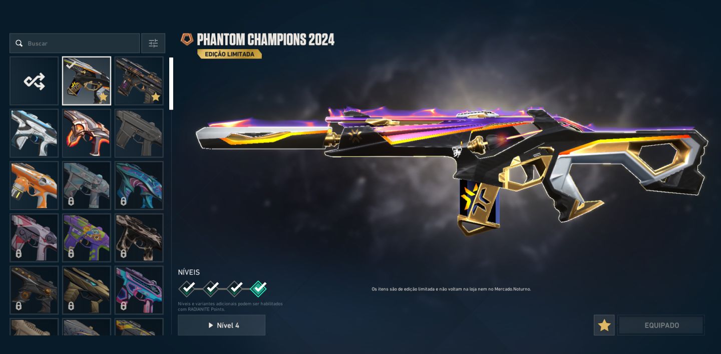 CONTA NIVEL 252 COM VÁRIAS SKINS (FULL ACESSO)