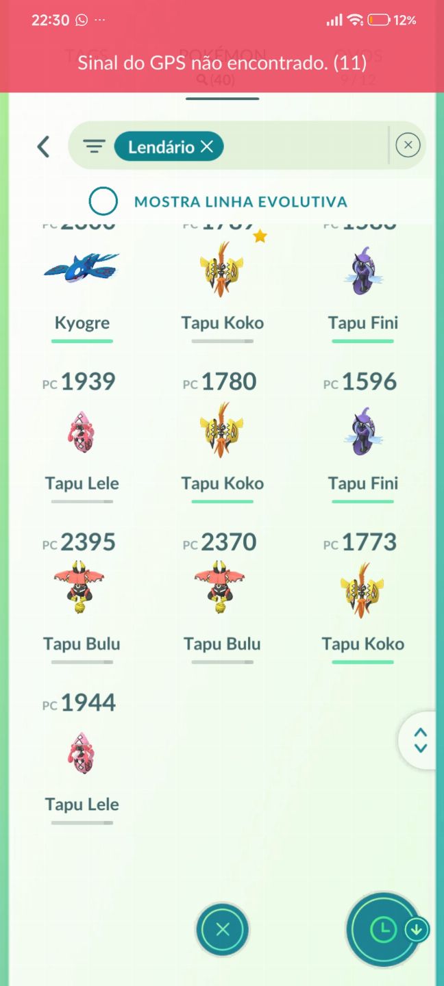 Promoção Conta de pokémon go antiga