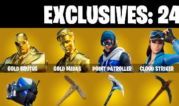 33 skins | Gold Midas | Gold Brutus | Point Patroller | Cloud Striker