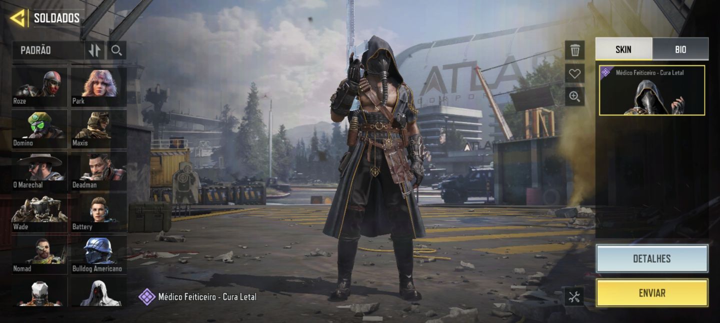 Conta cod mobile, nível 59