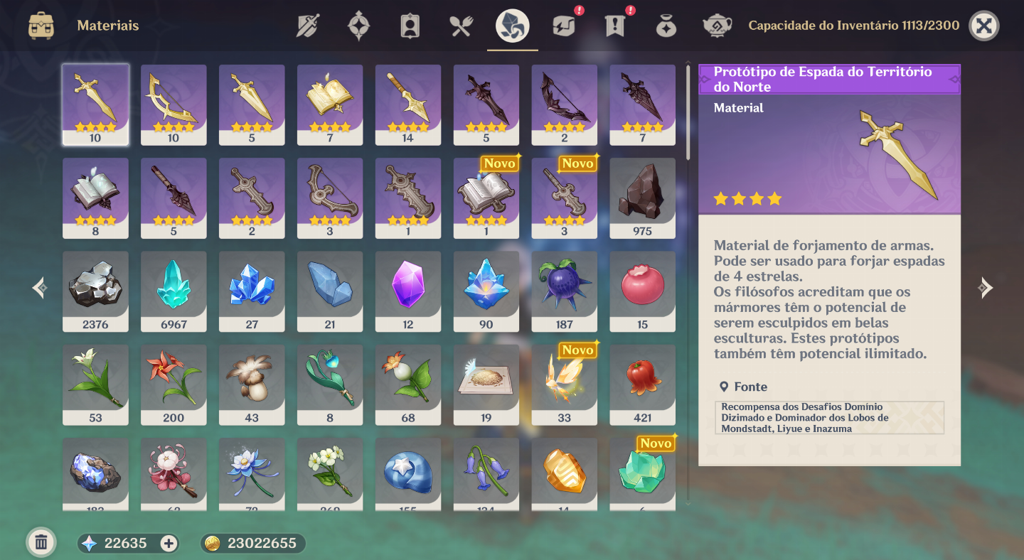 |Genshin AR60| 21K Gemas + 57 Personagens 5 + 16 Armas 5 Kinich top 2% Ganyu 3%