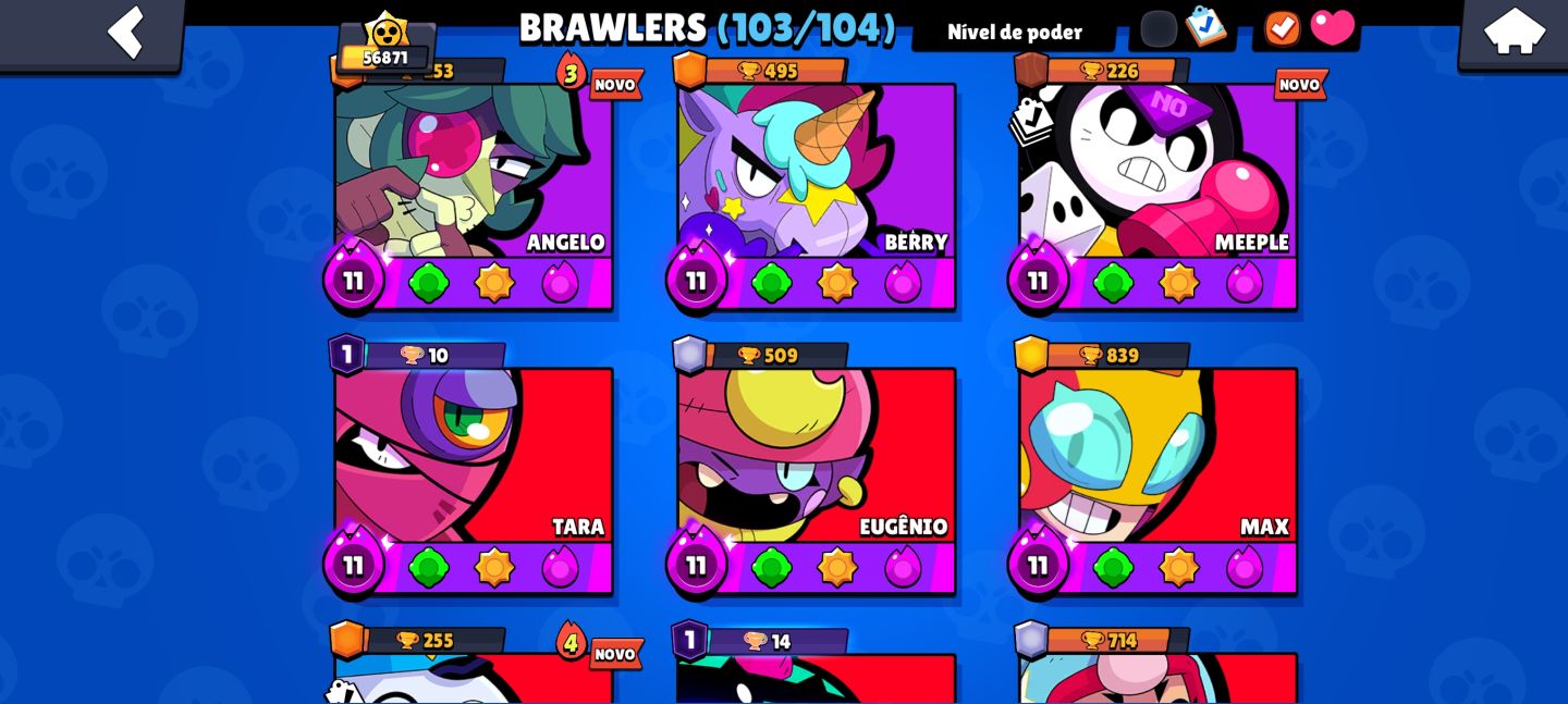 Conta gemada Brawl Stars End Game