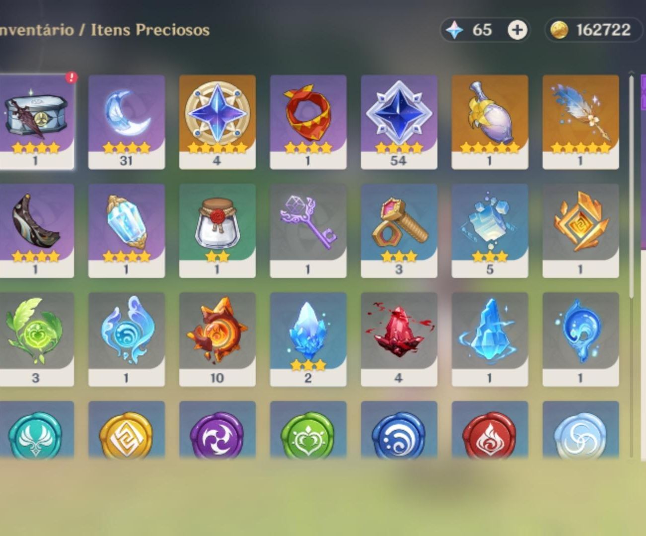 Flins,linea, xianyun, scofier, nilou pity 62 ar50 server América.