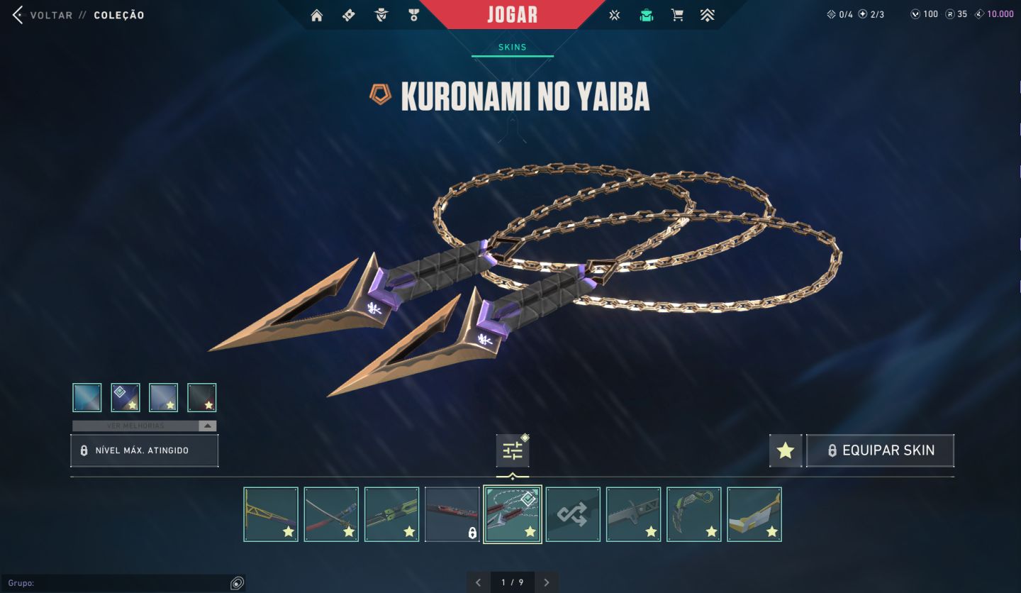 Conta de valorant com skins raras vandal champions, arcane e kuronami 2.0