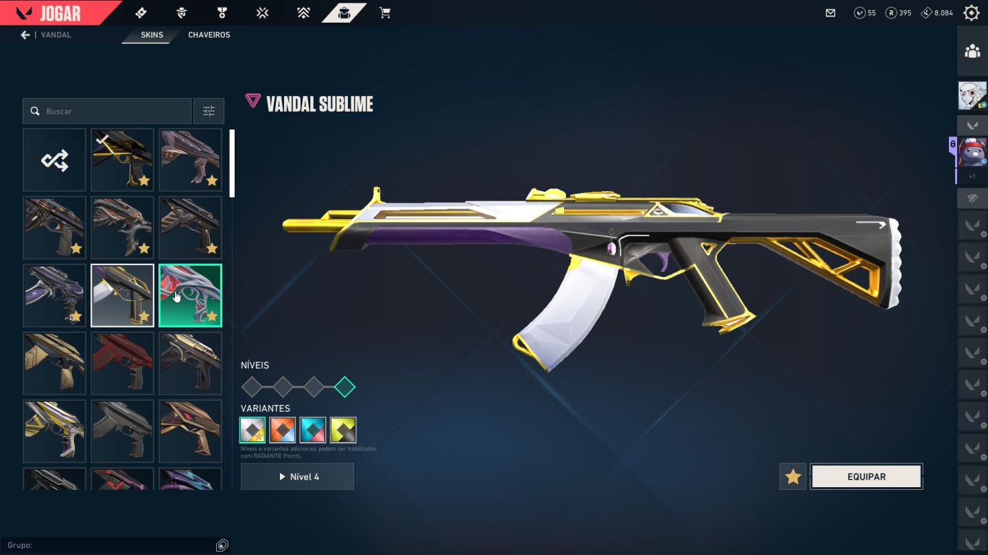 Conta Nvl 427 DIAMANTE | MUITAS SKINS | Pode email | Mando mais fotos