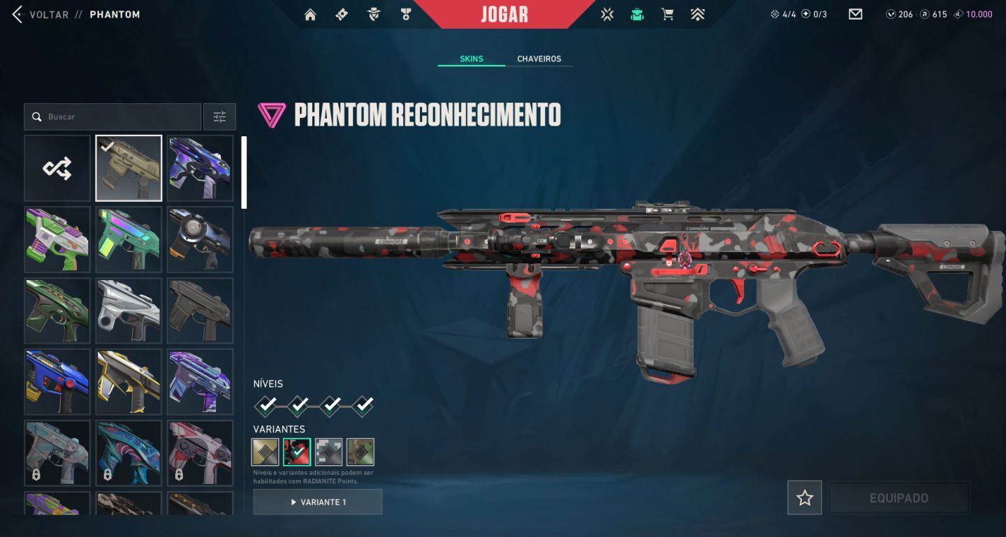 Conta Valorant Lv. 604 | R$ 1.500 Gastos | 3 Chaveiros Imortal