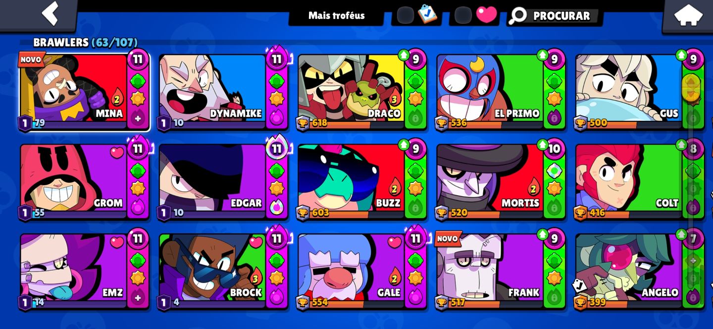 CONTA DE BRAWL STARS 20K TROFÉUS