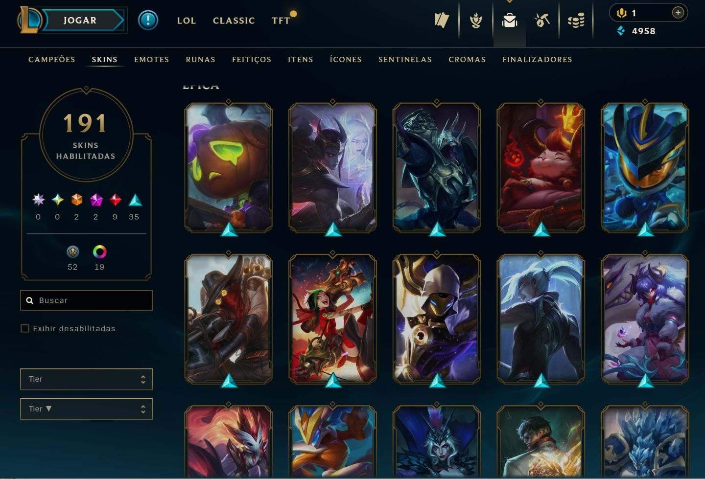 CONTA LOL ANTIGA LV 188 COM KAYLE JUIZA SEASON 1 ATUAL UNRANKED