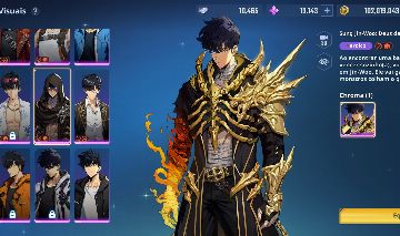 Conta Leveling Arise Level 127 + 98kk em moedas de ouro. End game + brinde acc