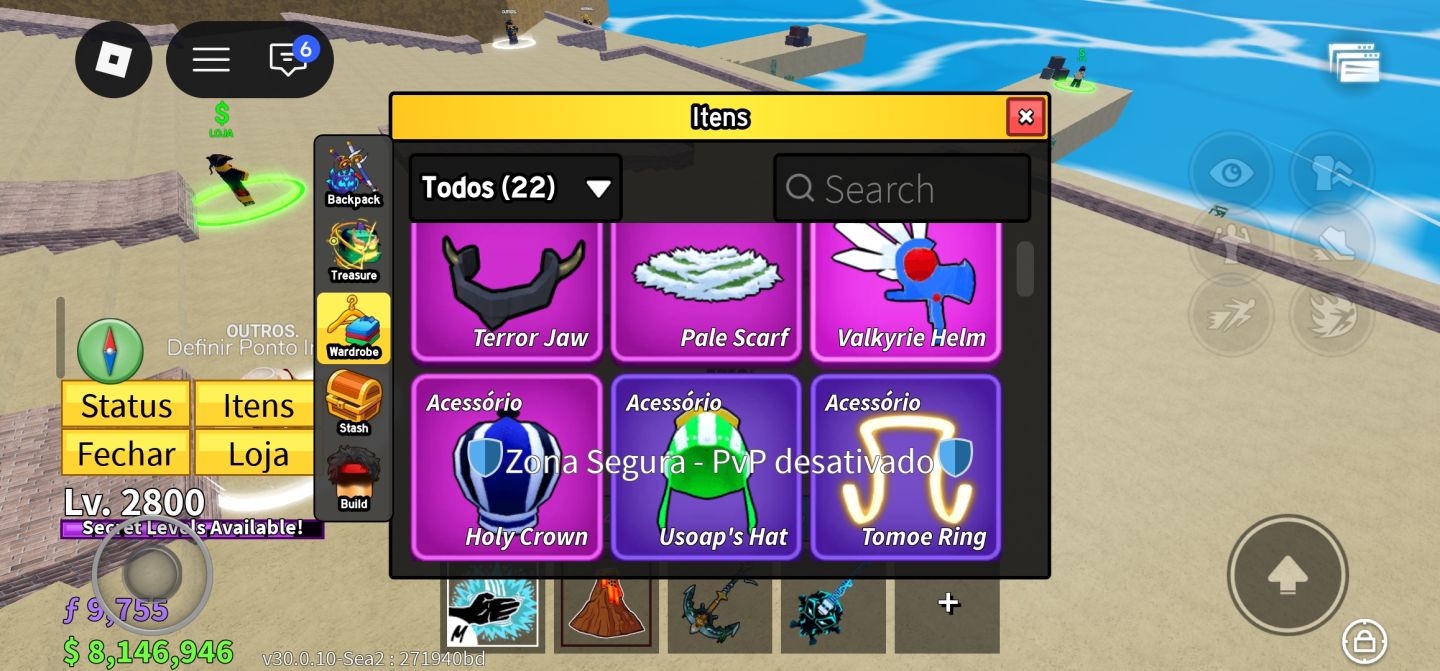 CONTA BLOX FRUITS NÍVEL 2800 + GODHUMAN + SKULLGUITAR + CDK