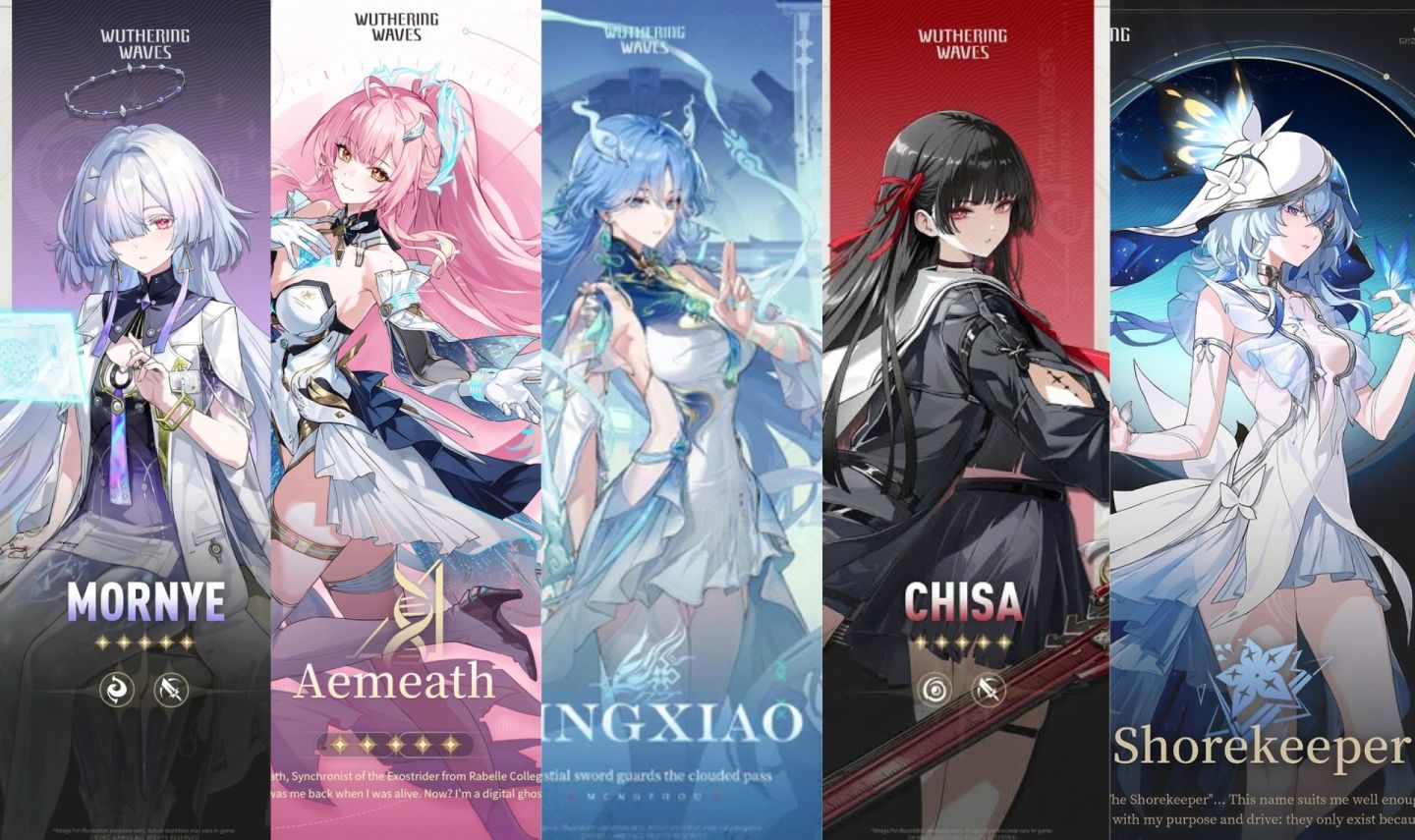Desapego de Contas Variadas c/ Aemeath, Qingxiao, Mornye++