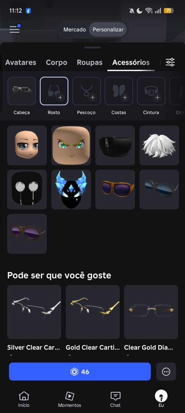 Conta de roblox
