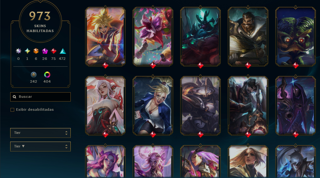 Conta lol no bronze por escolha top 12 no Brasil de level