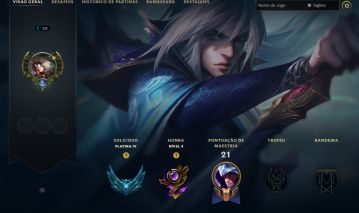 CONTA LOL PLATINA 4 | 25 VITORIAS 8 DERROTAS | 2 SKIN TALON | 9245K EA | HANDLVL