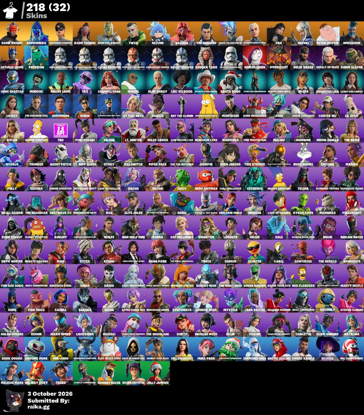 CONTA FORTNITE INSANA! SKINS,RARAS, ITENS EXCLUSIVOS, PICARETAS, MOCHILA