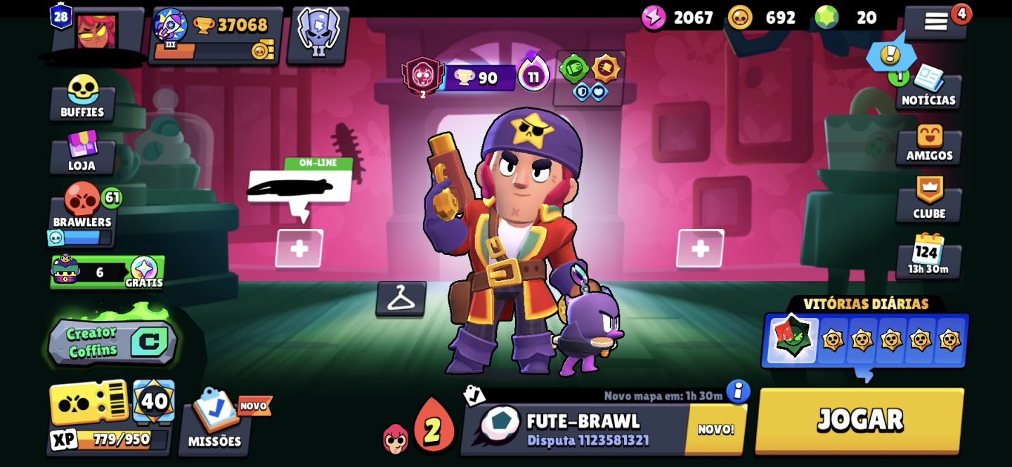 CONTA BRAWL STARS PARA INICIANTE COM BRAWLERS UPADOS!