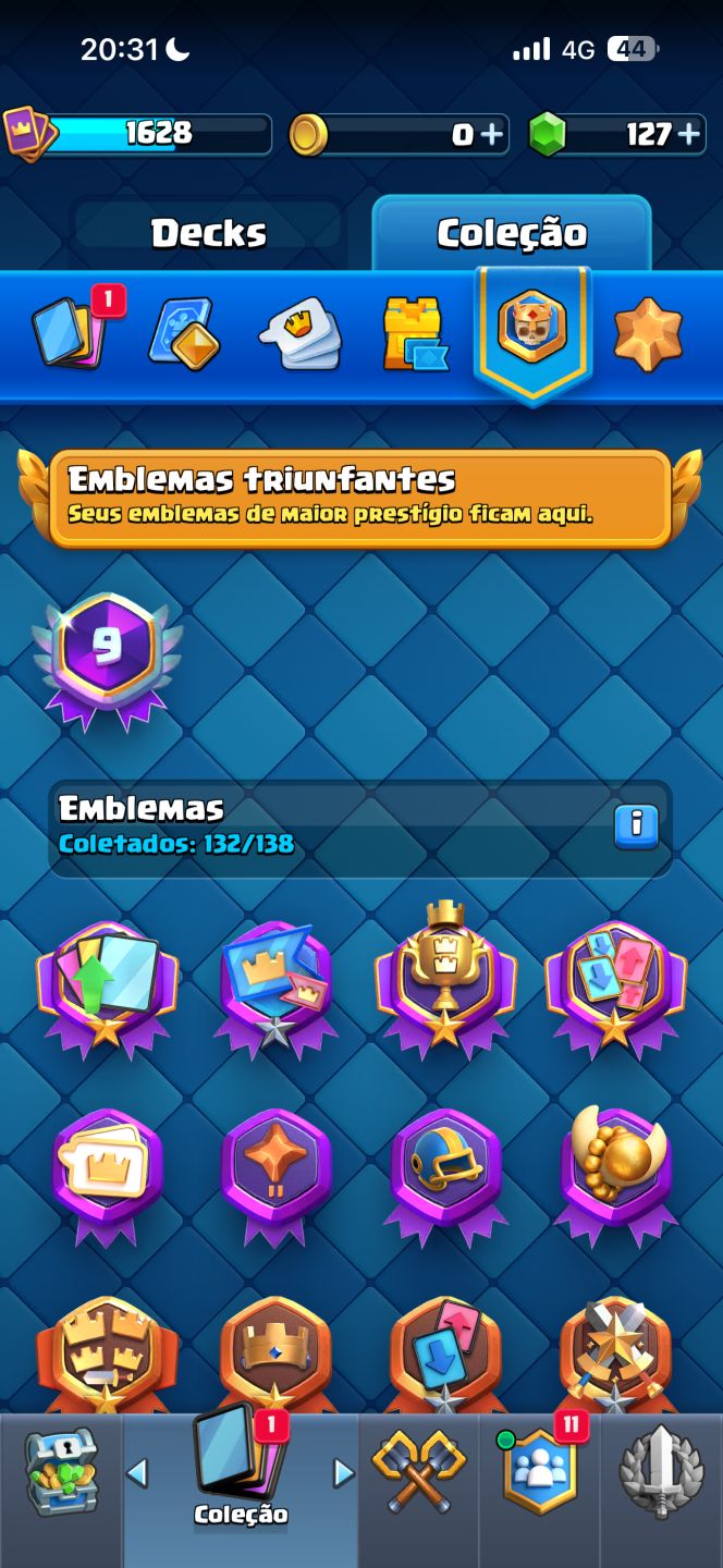 Conta 9 anos Clash Royale - Bom preço